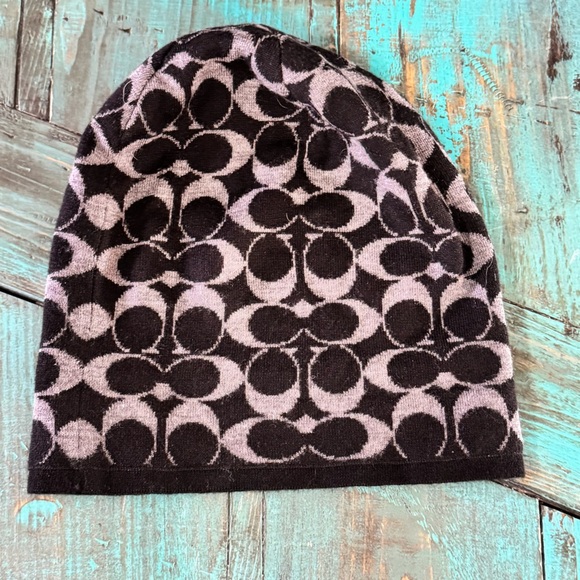 Coach Reversible Beanie Toque Winter - Picture 3 of 7
